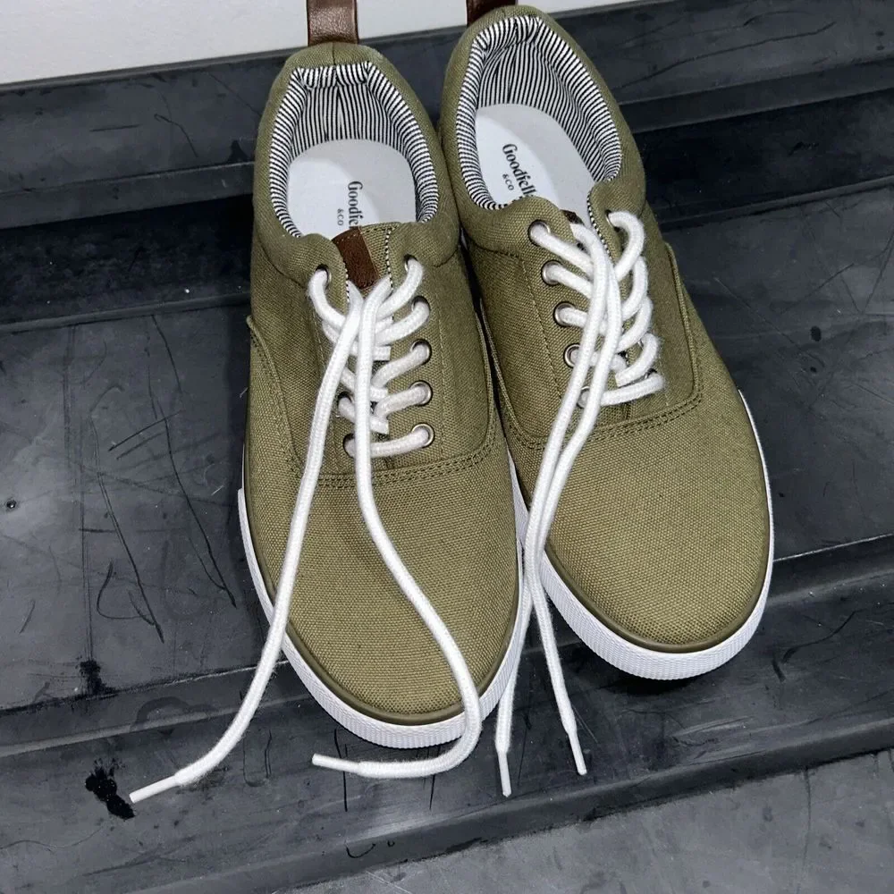 Goodfellow & Co Men's Brady‎ Canvas Lace Up Tennis Shoes - Size 7 NEW